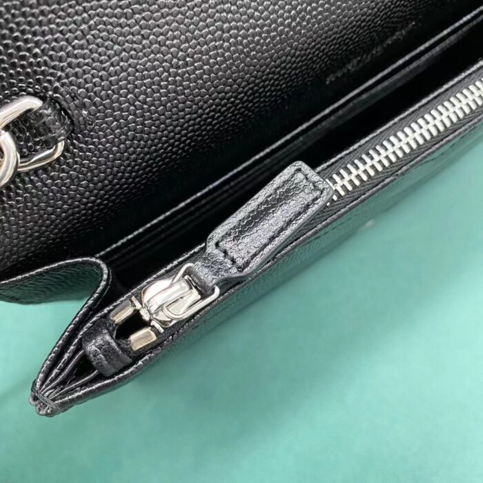 생로랑 마틀라세 모노그램 체인 숄더백 지갑 393953 스몰 블랙 실버 레플리카 미러급 SA급 S급 고퀄리티 최상급 하이엔드 가방 [여성] 11