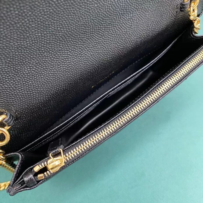 생로랑 마틀라세 모노그램 체인 숄더백 지갑 393953 스몰 블랙 골드 레플리카 미러급 SA급 S급 고퀄리티 최상급 하이엔드 가방 [여성] 3