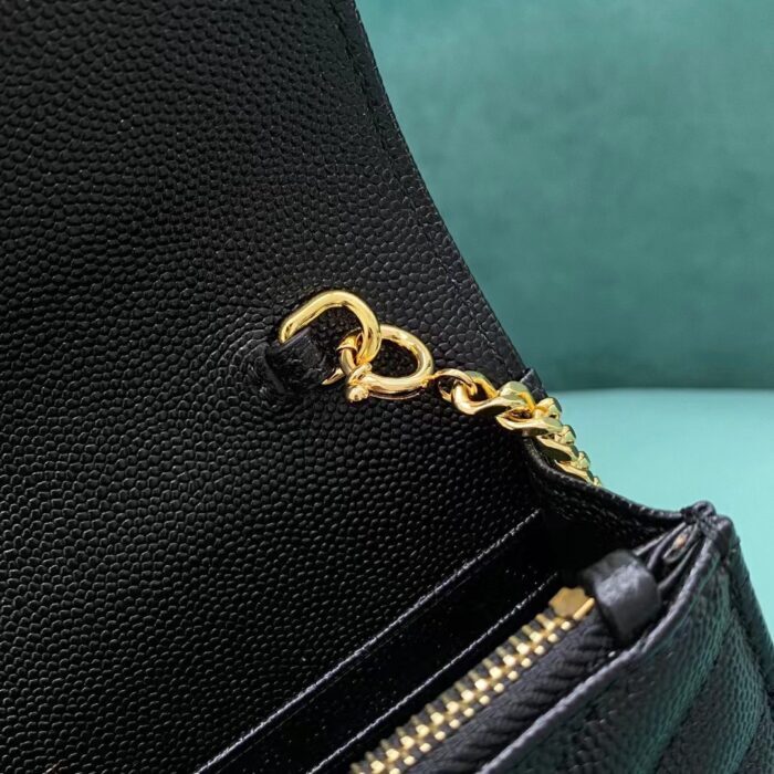생로랑 마틀라세 모노그램 체인 숄더백 지갑 393953 스몰 블랙 골드 레플리카 미러급 SA급 S급 고퀄리티 최상급 하이엔드 가방 [여성] 11