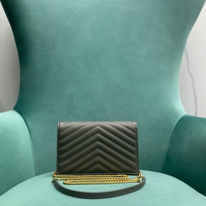 생로랑 마틀라세 모노그램 체인 숄더백 지갑 393953 스몰 올리브 골드 레플리카 미러급 SA급 S급 고퀄리티 최상급 하이엔드 가방 [여성] 2