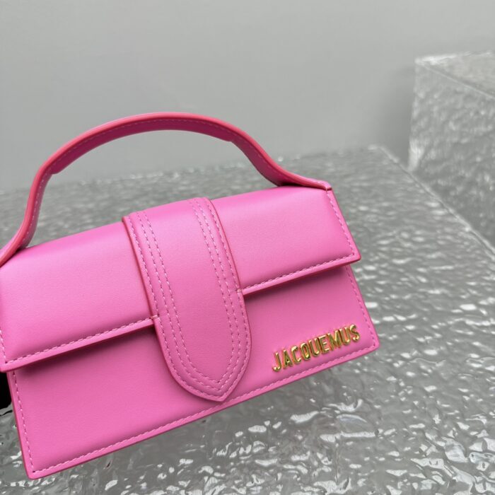 자크뮈스 밤비노 크로스바디 플랩백 다크 핑크 스몰 금장 레더 레플리카 미러급 SA급 S급 고퀄리티 최상급 하이엔드 가방 [여성] 5