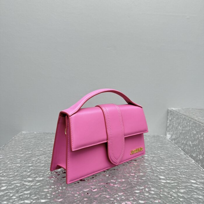 자크뮈스 밤비노 크로스바디 플랩백 다크 핑크 라지 금장 레더 레플리카 미러급 SA급 S급 고퀄리티 최상급 하이엔드 가방 [여성] 5
