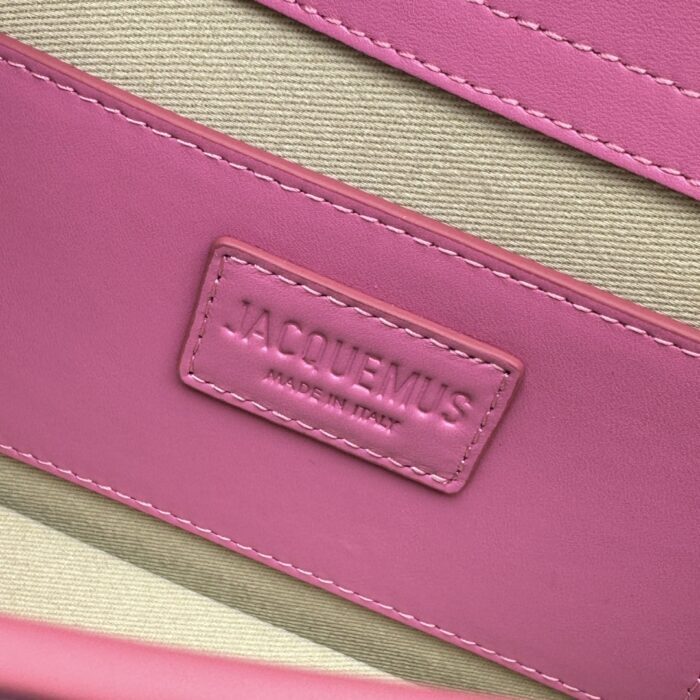 자크뮈스 밤비노 크로스바디 플랩백 다크 핑크 라지 금장 레더 레플리카 미러급 SA급 S급 고퀄리티 최상급 하이엔드 가방 [여성] 13