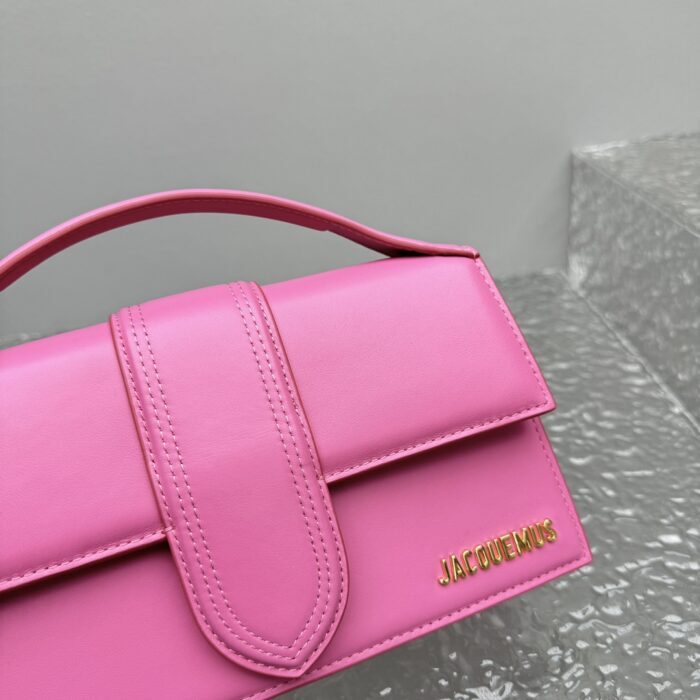 자크뮈스 밤비노 크로스바디 플랩백 다크 핑크 라지 금장 레더 레플리카 미러급 SA급 S급 고퀄리티 최상급 하이엔드 가방 [여성] 8