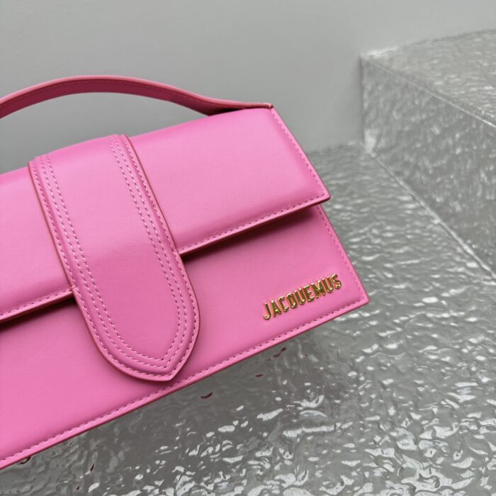 자크뮈스 밤비노 크로스바디 플랩백 다크 핑크 라지 금장 레더 레플리카 미러급 SA급 S급 고퀄리티 최상급 하이엔드 가방 [여성] 11