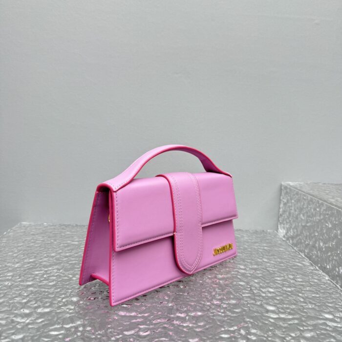 자크뮈스 밤비노 크로스바디 플랩백 핑크 라지 금장 레더 레플리카 미러급 SA급 S급 고퀄리티 최상급 하이엔드 가방 [여성] 5