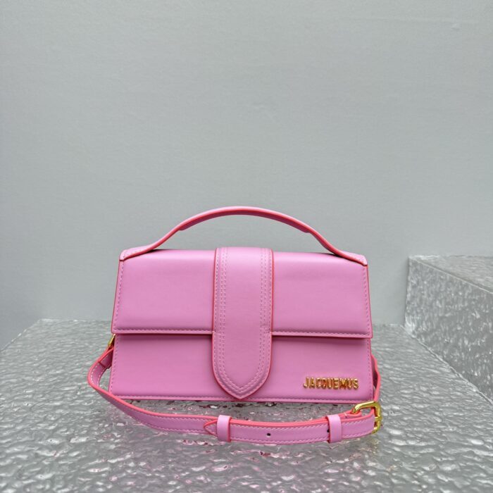 자크뮈스 밤비노 크로스바디 플랩백 핑크 라지 금장 레더 레플리카 미러급 SA급 S급 고퀄리티 최상급 하이엔드 가방 [여성] 2