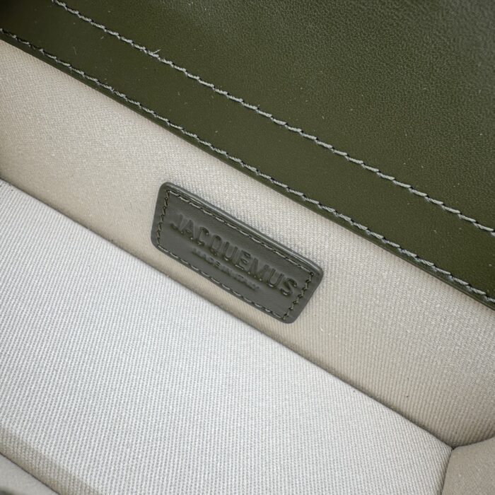 자크뮈스 밤비노 크로스바디 플랩백 다크 초록색 스몰 은장 레더 레플리카 미러급 SA급 S급 고퀄리티 최상급 하이엔드 가방 [여성] 11