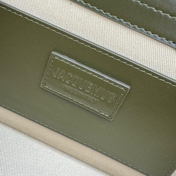 자크뮈스 밤비노 크로스바디 플랩백 다크 초록색 라지 은장 레더 레플리카 미러급 SA급 S급 고퀄리티 최상급 하이엔드 가방 [여성] 14