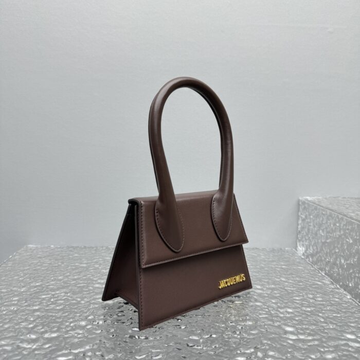 자크뮈스 르 치키토 시그니쳐 핸드백 다크 브라운 미디엄 금장 레더 레플리카 미러급 SA급 S급 고퀄리티 최상급 하이엔드 가방 [여성] 6