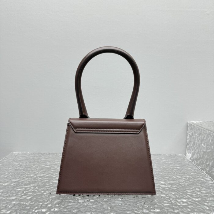 자크뮈스 르 치키토 시그니쳐 핸드백 다크 브라운 미디엄 금장 레더 레플리카 미러급 SA급 S급 고퀄리티 최상급 하이엔드 가방 [여성] 3