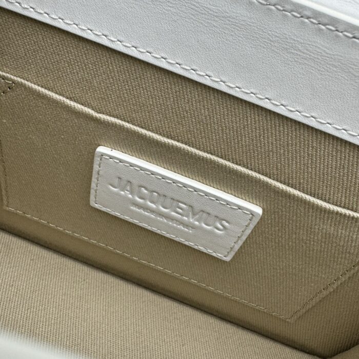 자크뮈스 르 치키토 시그니쳐 핸드백 화이트 미디엄 금장 레더 레플리카 미러급 SA급 S급 고퀄리티 최상급 하이엔드 가방 [여성] 12