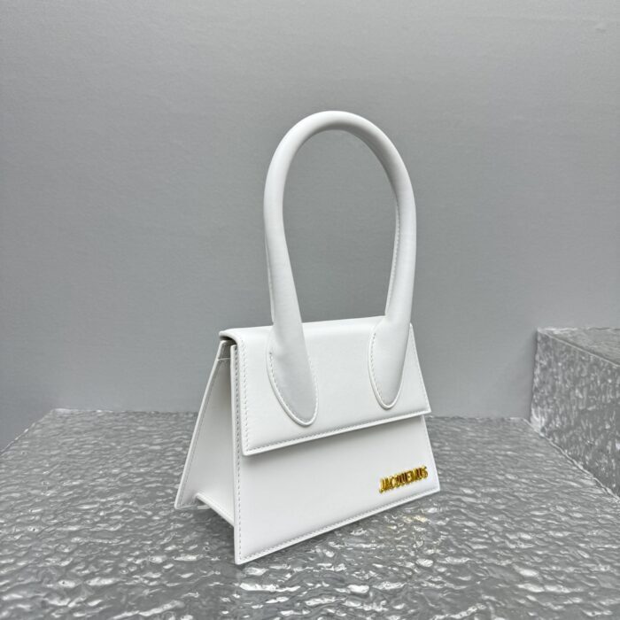 자크뮈스 르 치키토 시그니쳐 핸드백 화이트 미디엄 금장 레더 레플리카 미러급 SA급 S급 고퀄리티 최상급 하이엔드 가방 [여성] 6
