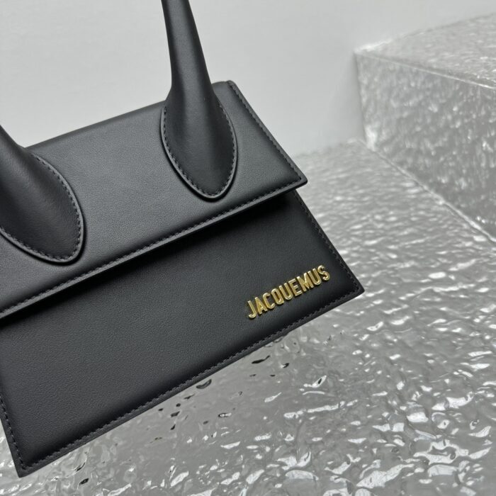 자크뮈스 르 치키토 시그니쳐 핸드백 블랙 미디엄 금장 레더 레플리카 미러급 SA급 S급 고퀄리티 최상급 하이엔드 가방 [여성] 9