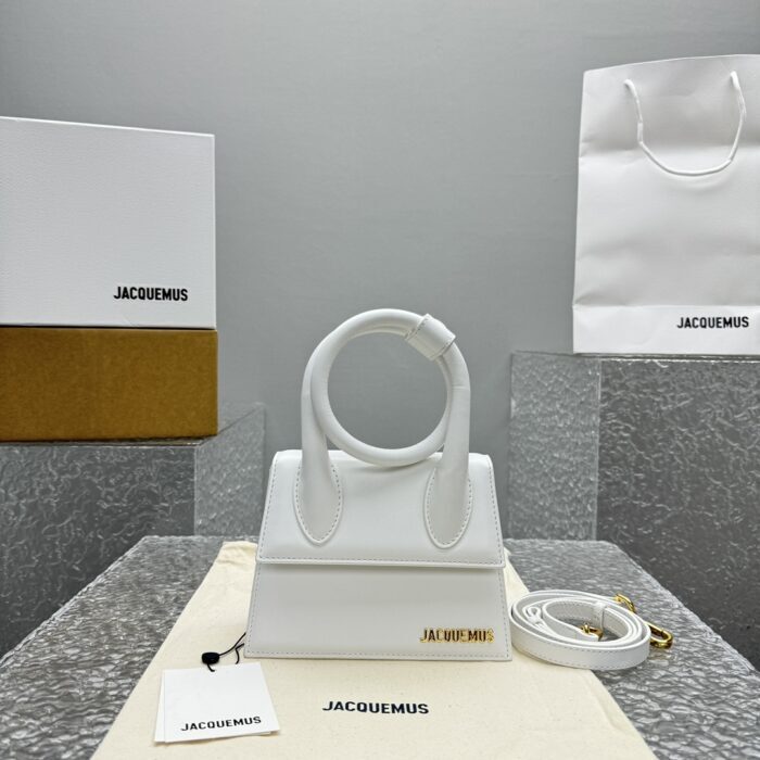 자크뮈스 르 치키토 노드 코일드 핸드백 화이트 금장 레더 레플리카 미러급 SA급 S급 고퀄리티 최상급 하이엔드 가방 [여성] 2