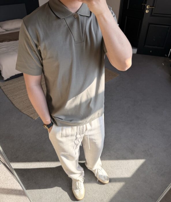 제냐 단색 폴로티 / 카라티 / 반팔티 라이트 올리브 레플리카 미러급 SA급 S급 고퀄리티 하이엔드 최상급 의류 [남성]