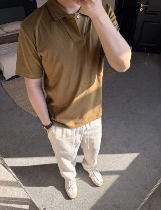 제냐 단색 폴로티 / 카라티 / 반팔티 브라운 레플리카 미러급 SA급 S급 고퀄리티 하이엔드 최상급 의류 [남성]