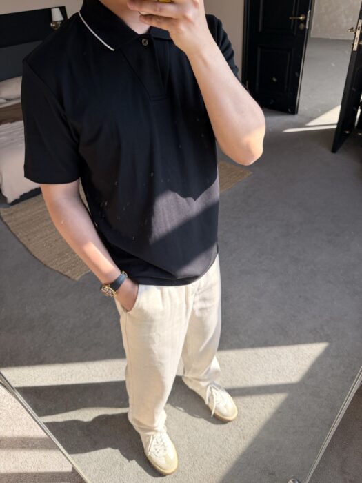 제냐 단색 폴로티 / 카라티 / 반팔티 블랙 레플리카 미러급 SA급 S급 고퀄리티 하이엔드 최상급 의류 [남성]