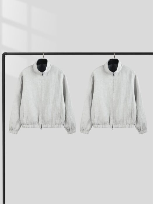 로로피아나 아마 리버시블 봄버자켓 양면 그레이 레플리카 미러급 SA급 S급 고퀄리티 하이엔드 최상급 의류 [남성] 3