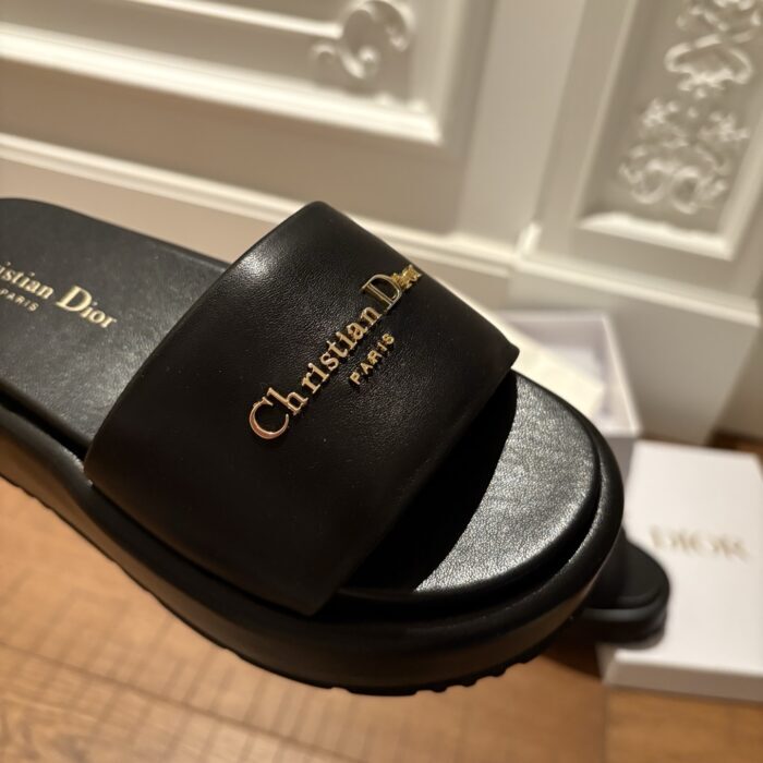 디올 D-Lane 통굽 슬리퍼 블랙 4cm 레플리카 미러급 SA급 S급 고퀄리티 최상급 하이엔드 신발 [여성] 10