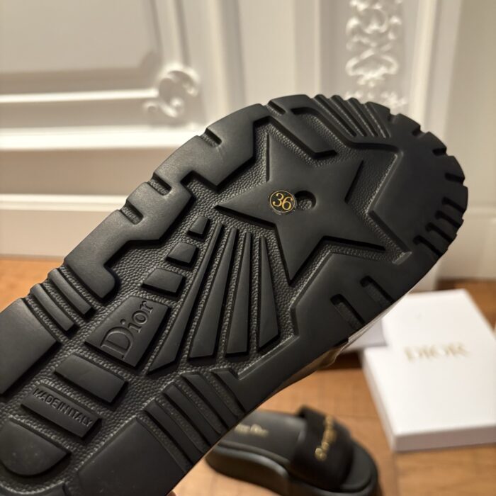 디올 D-Lane 통굽 슬리퍼 블랙 4cm 레플리카 미러급 SA급 S급 고퀄리티 최상급 하이엔드 신발 [여성] 11