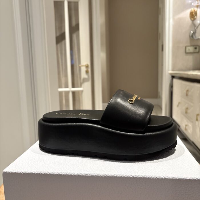 디올 D-Lane 통굽 슬리퍼 블랙 4cm 레플리카 미러급 SA급 S급 고퀄리티 최상급 하이엔드 신발 [여성] 2