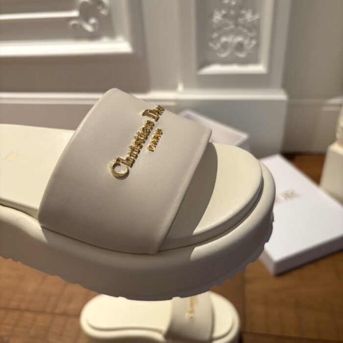 디올 D-Lane 통굽 슬리퍼 화이트 4cm 레플리카 미러급 SA급 S급 고퀄리티 최상급 하이엔드 신발 [여성] 7