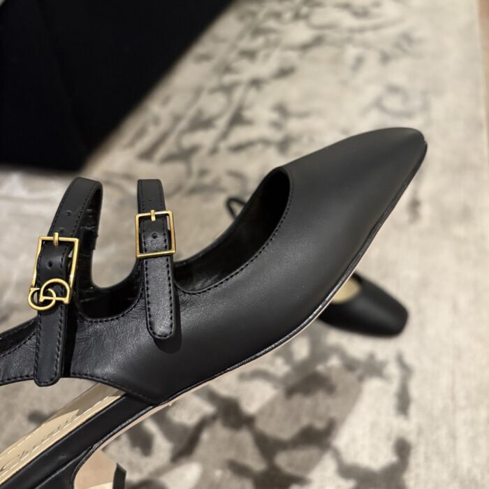 디올 셰리 슬링백 펌프스 서플 카프스킨 블랙 레플리카 미러급 SA급 S급 고퀄리티 최상급 하이엔드 신발 [여성] 10