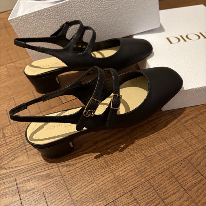 디올 셰리 슬링백 펌프스 서플 카프스킨 블랙 레플리카 미러급 SA급 S급 고퀄리티 최상급 하이엔드 신발 [여성] 6