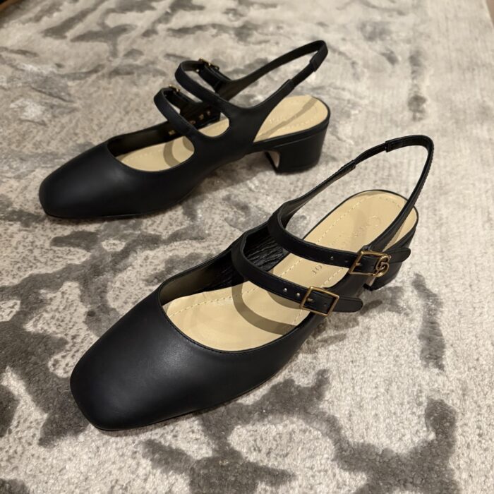 디올 셰리 슬링백 펌프스 서플 카프스킨 블랙 레플리카 미러급 SA급 S급 고퀄리티 최상급 하이엔드 신발 [여성] 9