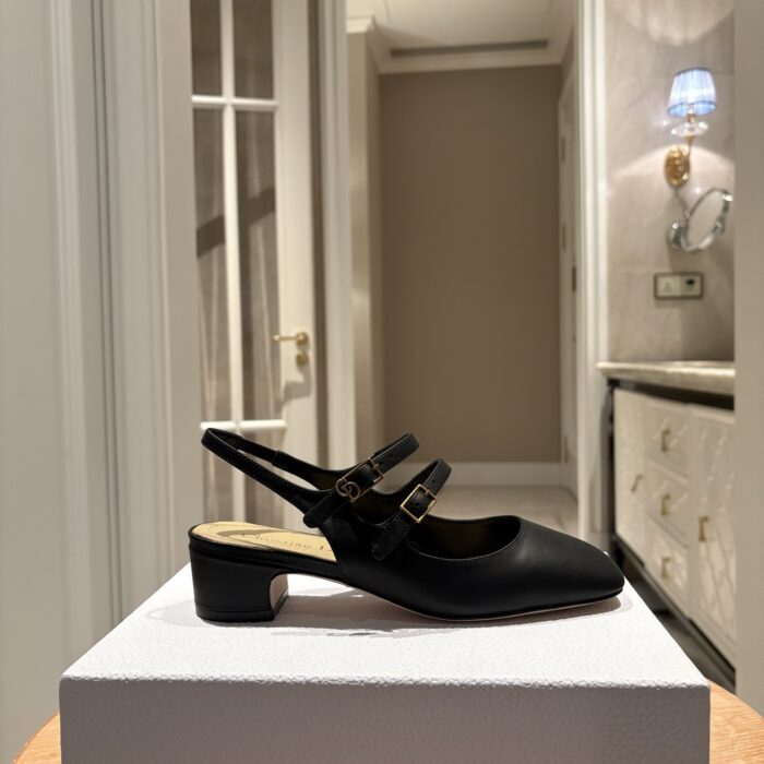 디올 셰리 슬링백 펌프스 서플 카프스킨 블랙 레플리카 미러급 SA급 S급 고퀄리티 최상급 하이엔드 신발 [여성] 2