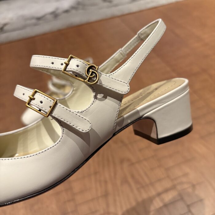 디올 셰리 슬링백 펌프스 서플 카프스킨 화이트 레플리카 미러급 SA급 S급 고퀄리티 최상급 하이엔드 신발 [여성] 11