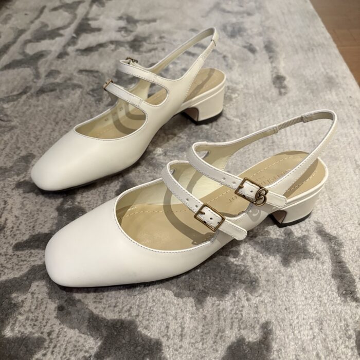 디올 셰리 슬링백 펌프스 서플 카프스킨 화이트 레플리카 미러급 SA급 S급 고퀄리티 최상급 하이엔드 신발 [여성] 6