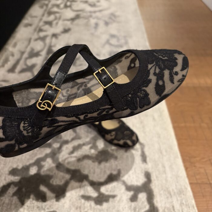 디올 Very Dior 발레리나 레이스 플랫 블랙 레플리카 미러급 SA급 S급 고퀄리티 최상급 하이엔드 신발 [여성] 9