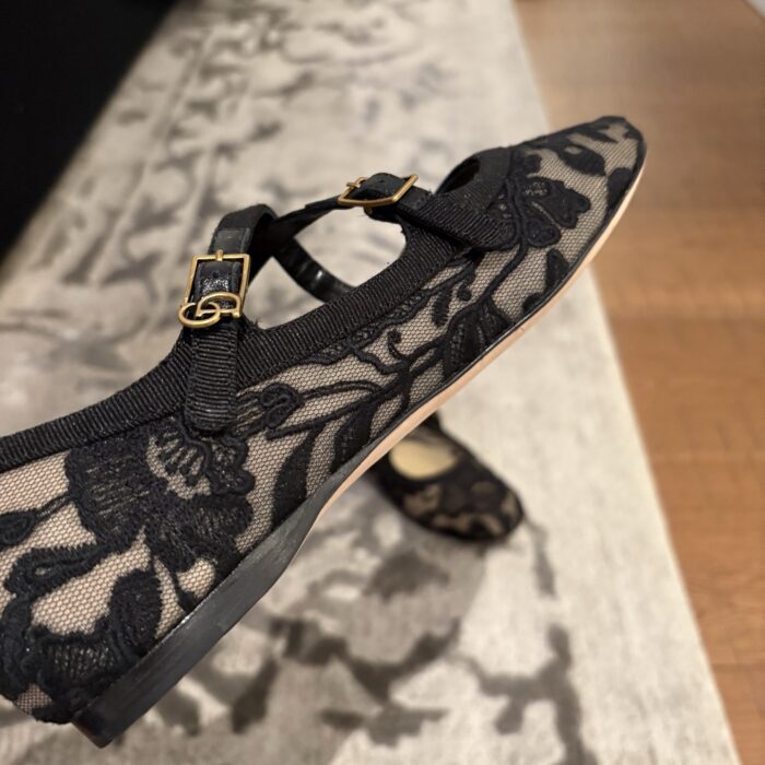 디올 Very Dior 발레리나 레이스 플랫 블랙 레플리카 미러급 SA급 S급 고퀄리티 최상급 하이엔드 신발 [여성] 10