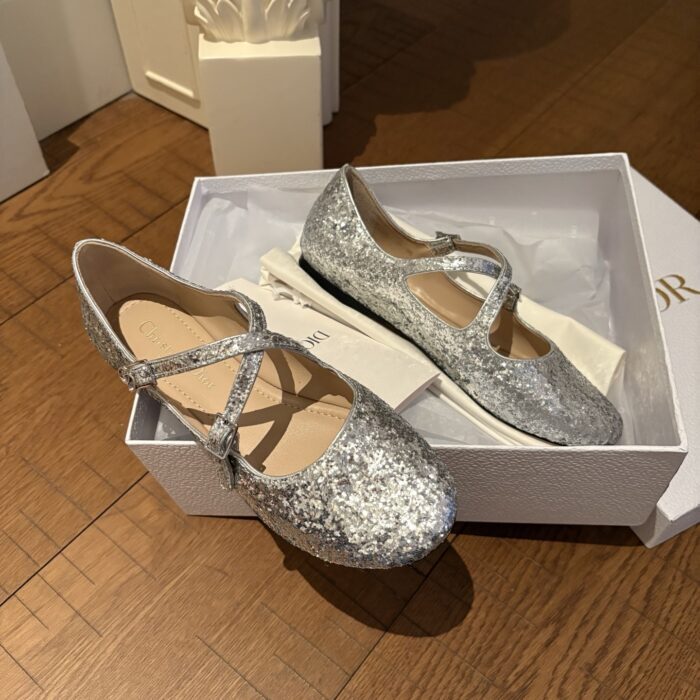 디올 Very Dior 발레리나 플랫 실버 레플리카 미러급 SA급 S급 고퀄리티 최상급 하이엔드 신발 [여성] 9