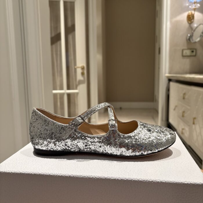 디올 Very Dior 발레리나 플랫 실버 레플리카 미러급 SA급 S급 고퀄리티 최상급 하이엔드 신발 [여성] 2