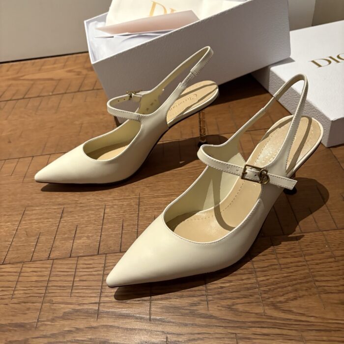 디올 Dior Icon 슬링백 펌프스 아이보리 레플리카 미러급 SA급 S급 고퀄리티 최상급 하이엔드 신발 [여성] 5
