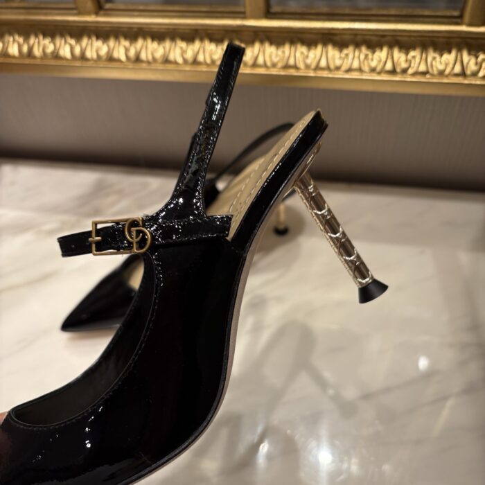 디올 Dior Icon 슬링백 펌프스 블랙 레플리카 미러급 SA급 S급 고퀄리티 최상급 하이엔드 신발 [여성] 10