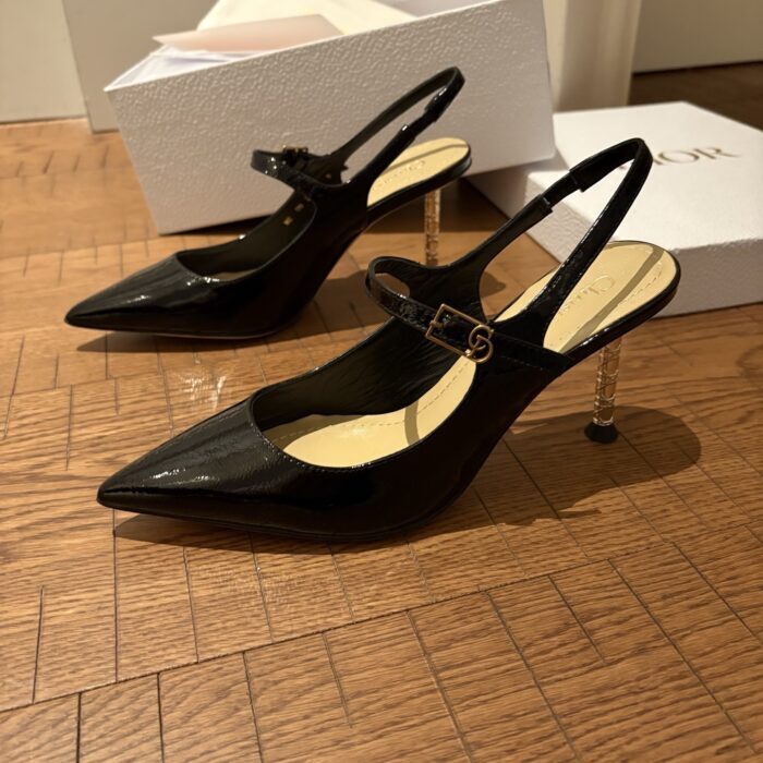 디올 Dior Icon 슬링백 펌프스 블랙 레플리카 미러급 SA급 S급 고퀄리티 최상급 하이엔드 신발 [여성] 7
