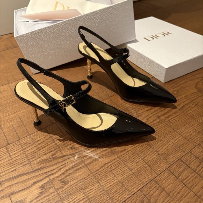 디올 Dior Icon 슬링백 펌프스 블랙 레플리카 미러급 SA급 S급 고퀄리티 최상급 하이엔드 신발 [여성] 8