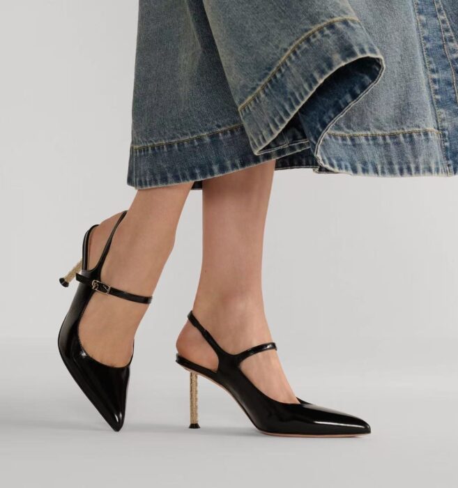 디올 Dior Icon 슬링백 펌프스 블랙 레플리카 미러급 SA급 S급 고퀄리티 최상급 하이엔드 신발 [여성]