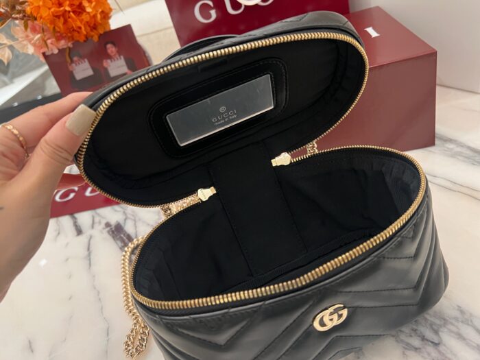 구찌 GG 마몽 나노 베니티 백 블랙 837455 레플리카 미러급 SA급 S급 고퀄리티 최상급 하이엔드 가방 [여성] 3