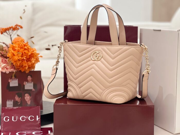 구찌 GG 마몽 미니 토트백 페일 핑크 847386 레플리카 미러급 SA급 S급 고퀄리티 최상급 하이엔드 가방 [여성] 5