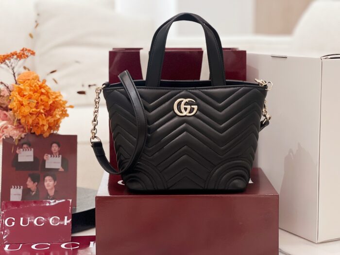 구찌 GG 마몽 미니 토트백 페일 블랙 847386 레플리카 미러급 SA급 S급 고퀄리티 최상급 하이엔드 가방 [여성]