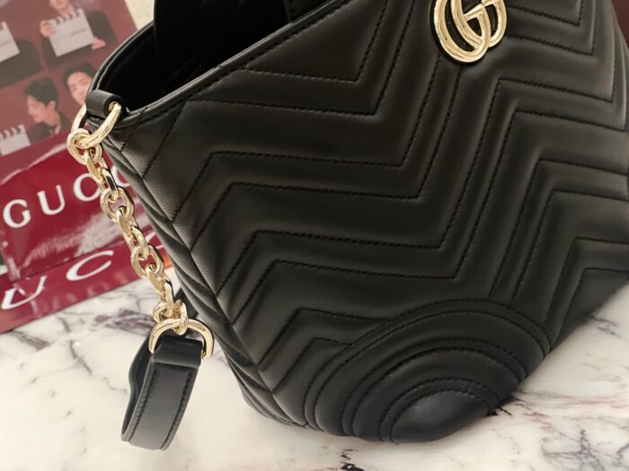 구찌 GG 마몽 미니 토트백 페일 블랙 847386 레플리카 미러급 SA급 S급 고퀄리티 최상급 하이엔드 가방 [여성] 8