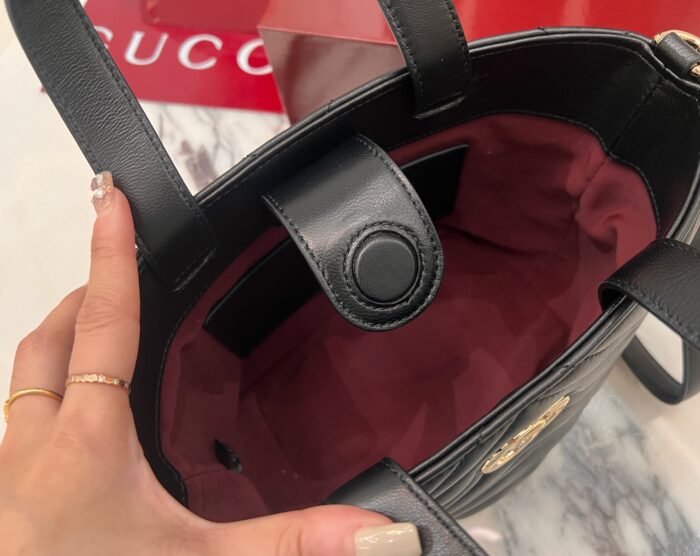 구찌 GG 마몽 미니 토트백 페일 블랙 847386 레플리카 미러급 SA급 S급 고퀄리티 최상급 하이엔드 가방 [여성] 3