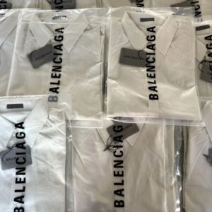 발렌시아가 BB 자수 순색 긴팔 셔츠 화이트 레플리카 미러급 SA급 S급 고퀄리티 하이엔드 최상급 의류 [남성여성공용]