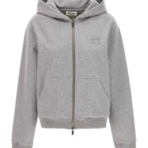 미우미우 모노그램 단색 후드집업 그레이 레플리카 미러급 SA급 S급 고퀄리티 하이엔드 최상급 의류 [남성여성공용]