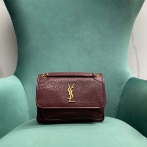 생로랑 니키 그레인드 램스킨 와인 금장 633179 레플리카 미러급 SA급 S급 고퀄리티 최상급 하이엔드 가방 [여성]